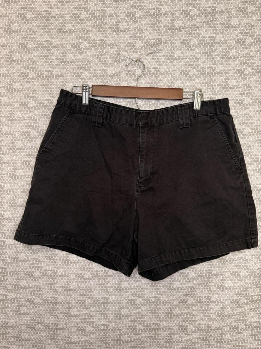 Calvin Klein Women's Black Denim Shorts Size 16